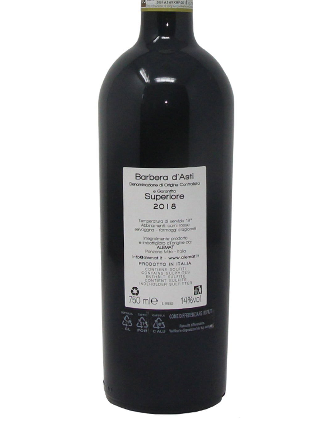 Alemat "Augusta" Barbera d'Asti DOCG Superiore 2018
