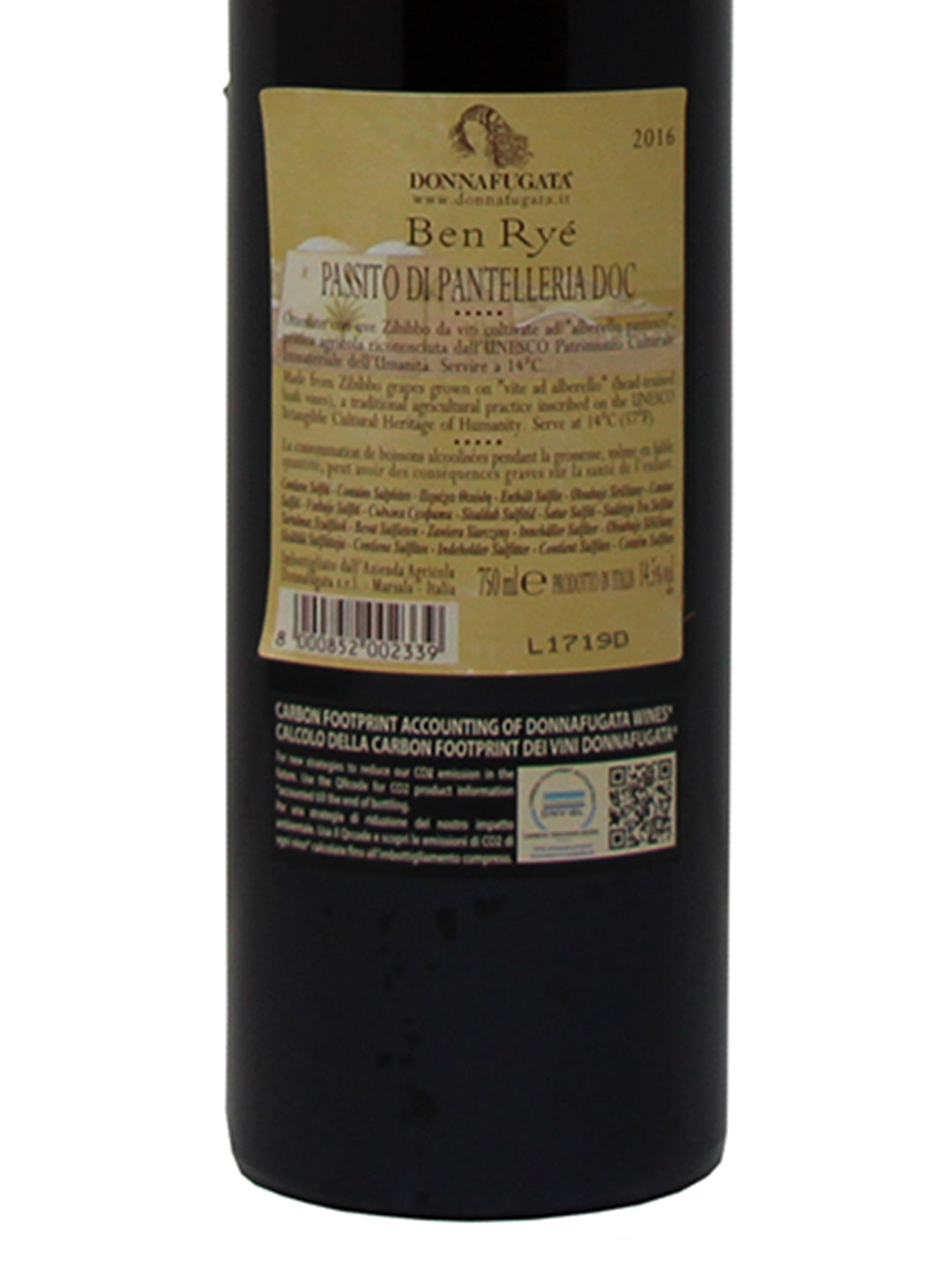 Donnafugata "Ben Ryé" Passito di Pantelleria DOC 2016