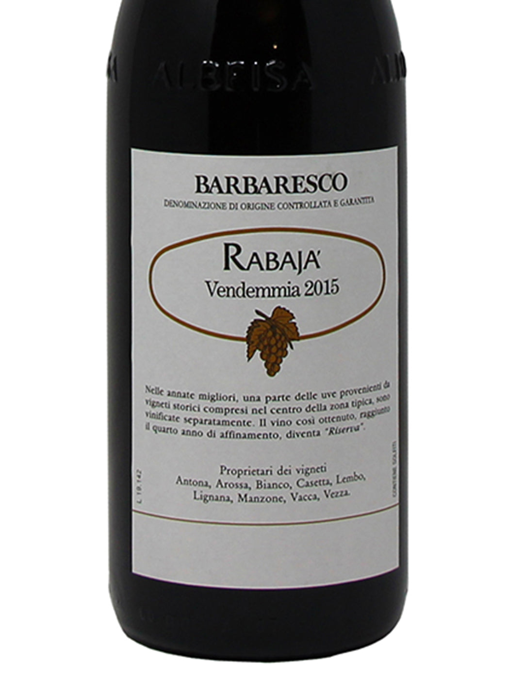 Produttori del Barbaresco "Rabajà" Barbaresco Riserva DOCG 2015