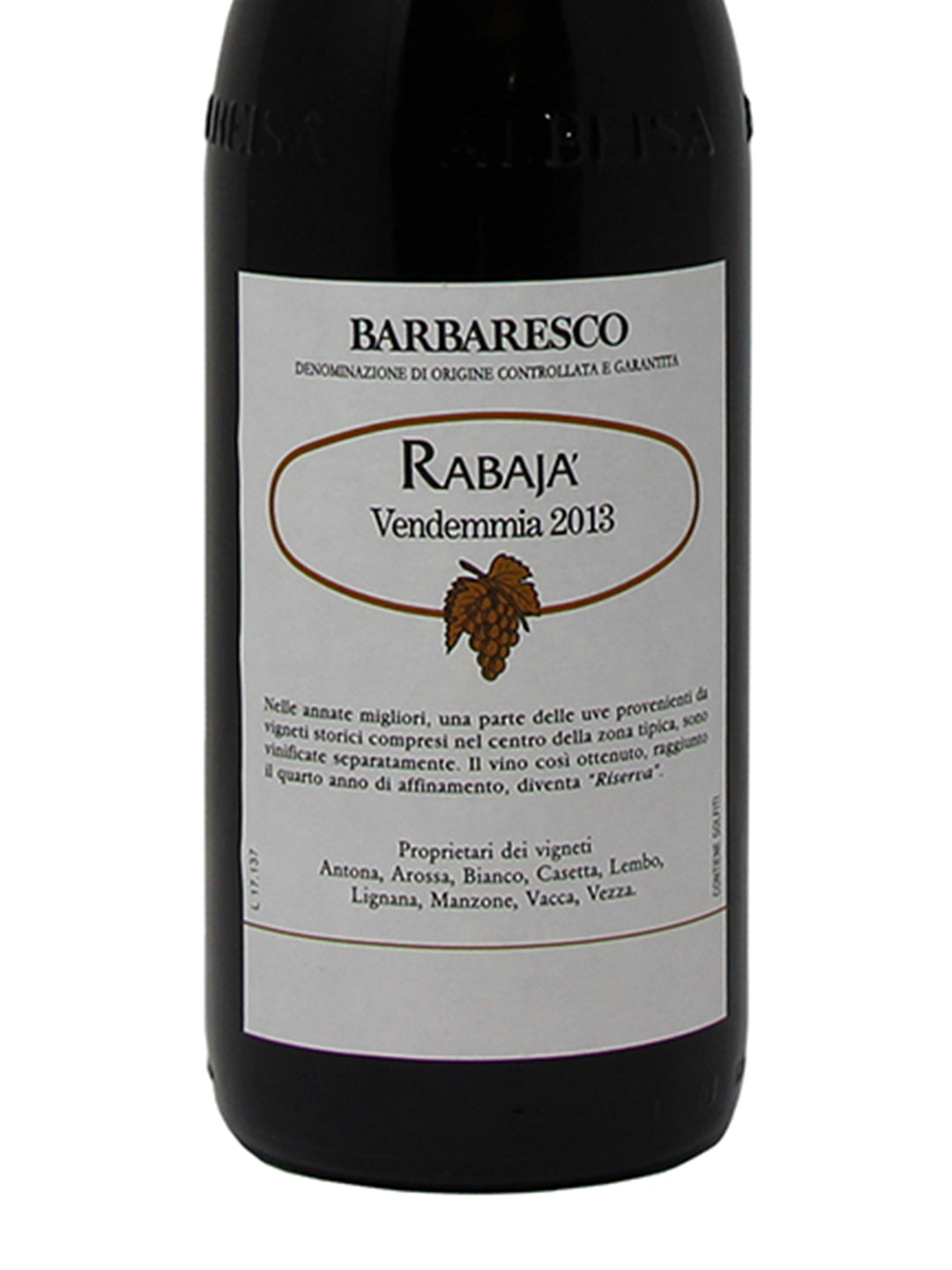 Produttori del Barbaresco "Rabajà" Barbaresco Riserva DOCG 2013