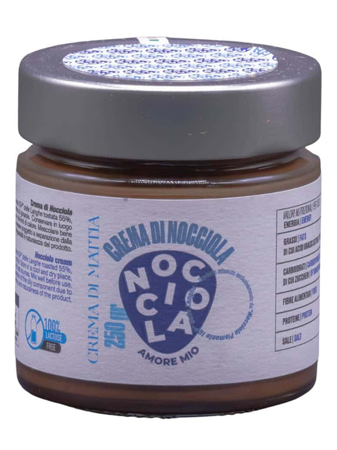 Nocciola Amore Mio "Crema al Cacao" Crema di Nocciola Piemonte IGP 250g