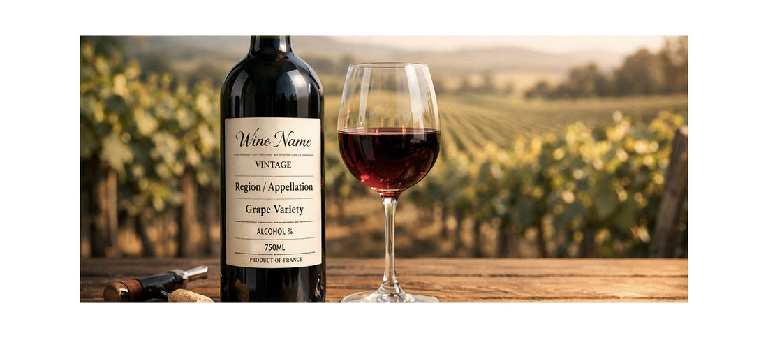 Come leggere l’etichetta di una bottiglia di vino