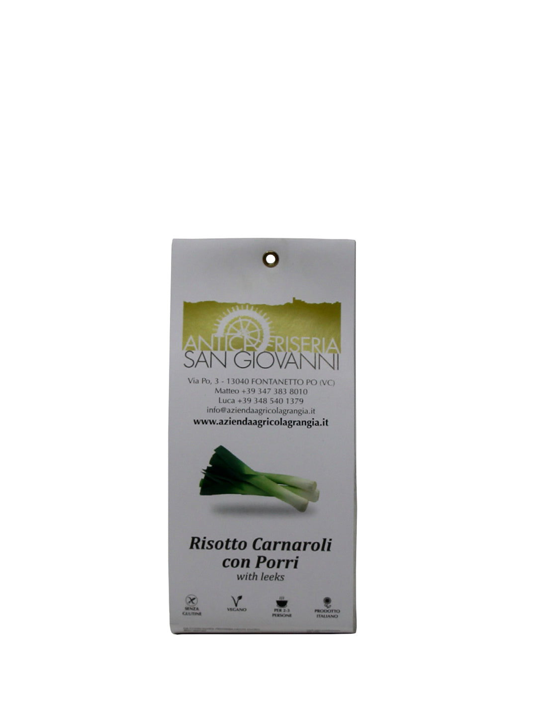 Azienda Agricola Grangia "Risotto Carnaroli con Porri" Antica Riseria San Giovanni 250g