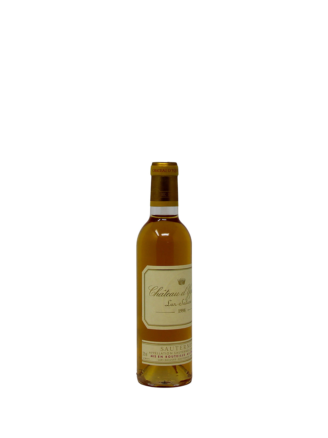 Chateau d'Yquem Lur-Saluces "Chateau d'Yquem" Premier Cru Supérieur Sauternes AOC 1998 0,375L