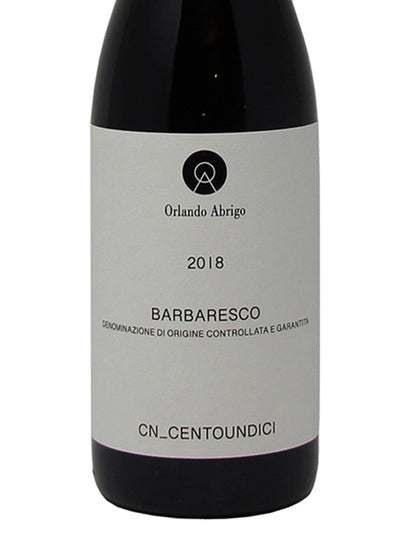 Orlando Abrigo "CN_CENTOUNDICI" Barbaresco DOCG 2018