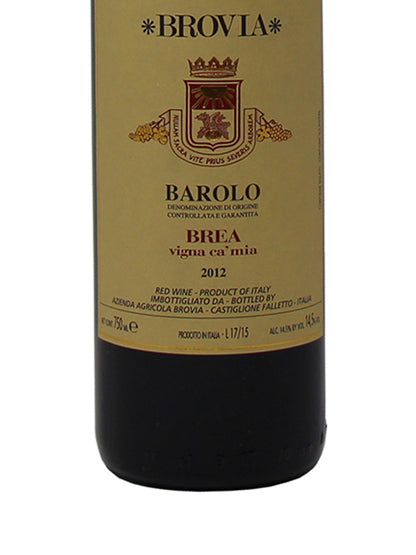 Brovia "Brea Vigna Ca' Mia" Barolo DOCG 2012