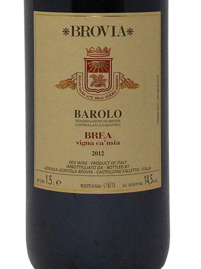 Brovia "Brea Vigna Ca' Mia" Barolo DOCG 2012 1,5L