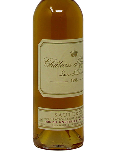 Chateau d'Yquem Lur-Saluces "Chateau d'Yquem" Premier Cru Supérieur Sauternes AOC 1998 0,375L