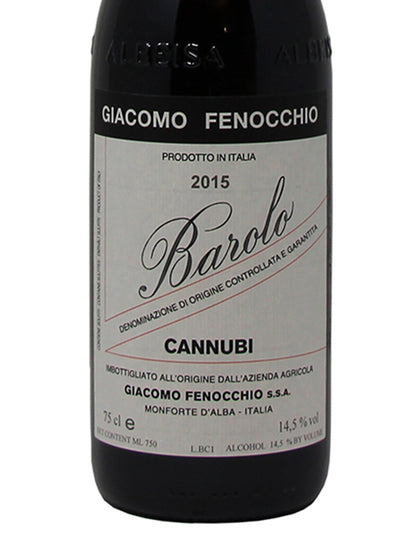 Giacomo Fenocchio "Cannubi" Barolo DOCG 2015