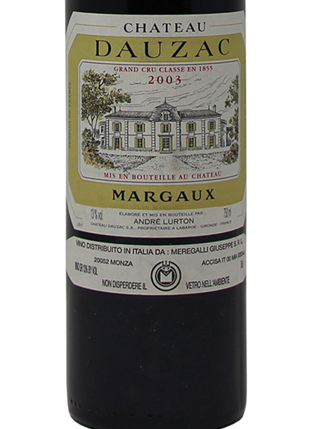 Chateau Dauzac Margaux "Chateau Dauzac" 5e Cru Classé Margaux AOC 2003