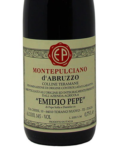 Emidio Pepe "Montepulciano d'Abruzzo" Montepulciano d'Abruzzo DOC 2020