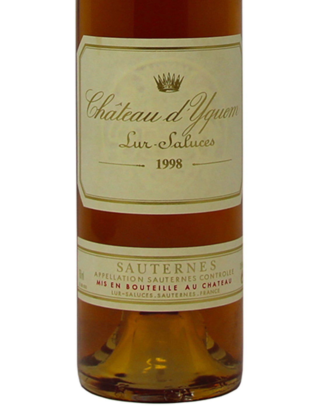 Chateau d'Yquem Lur-Saluces "Chateau d'Yquem" Premier Cru Supérieur Sauternes AOC 1998