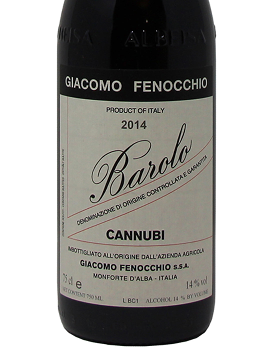 Giacomo Fenocchio "Cannubi" Barolo DOCG 2014