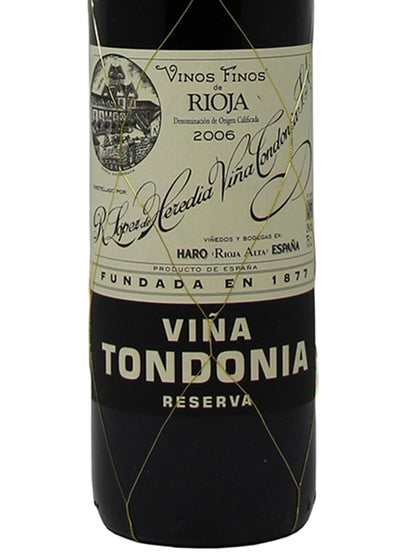 R. Lopez De Heredia "Viña Tondonia" Reserva 2006