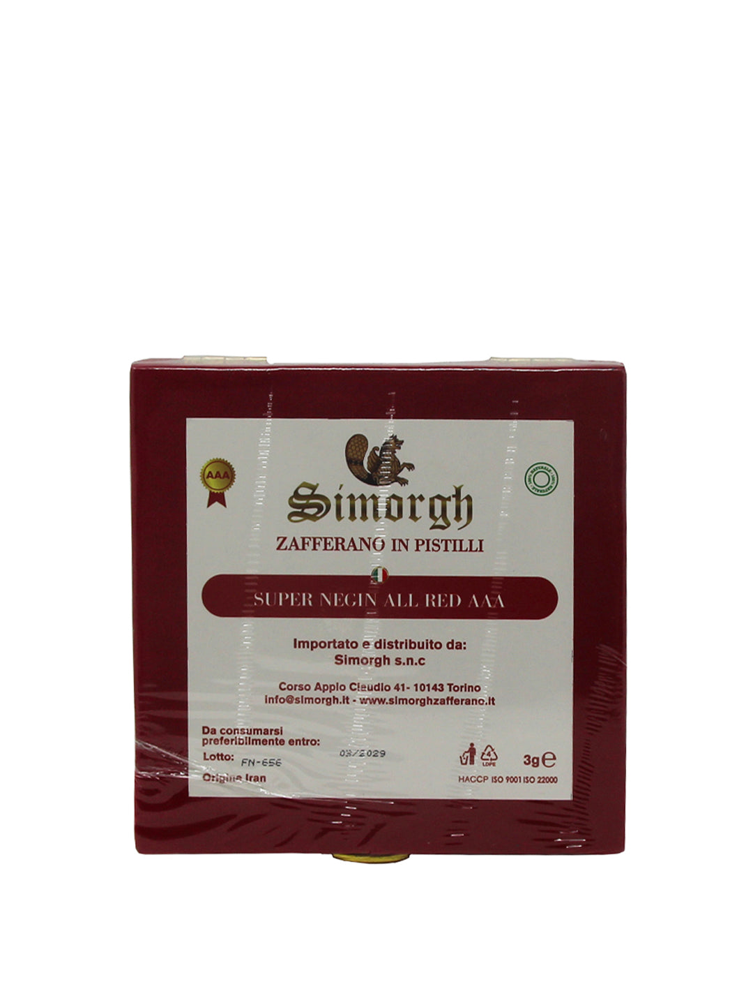 Simorgh Zafferano Super Negin All Red 1° cat. AAA (Box 3g)