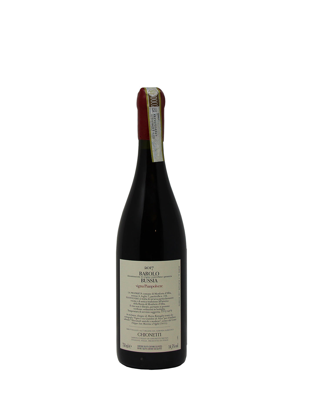 Chionetti "Bussia Vigna Pianpolvere" Barolo DOCG 2017