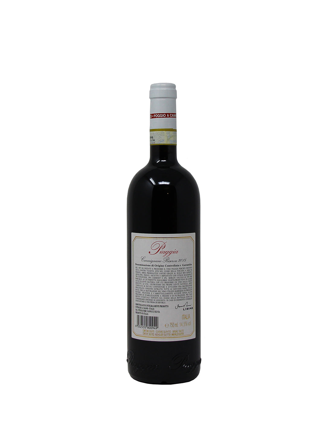 Piaggia "Piaggia" Carmignano Riserva DOCG 2015