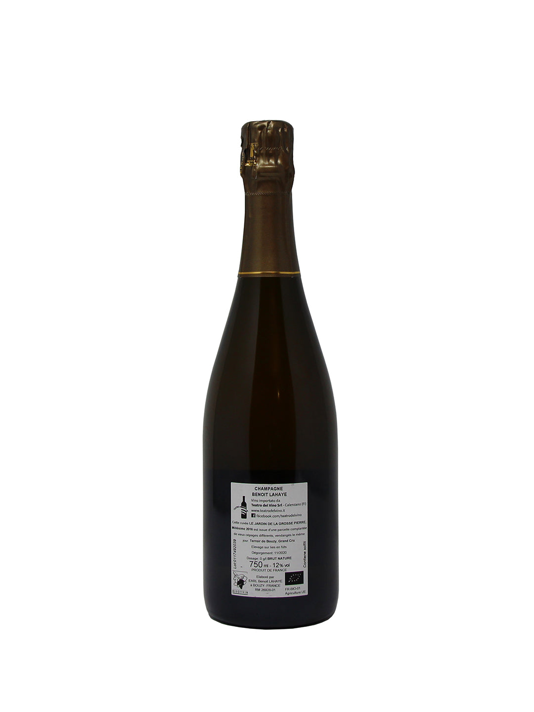 Benoit Lahaye "Le Jardin de la Grosse Pierre" Champagne Grand Cru 2016