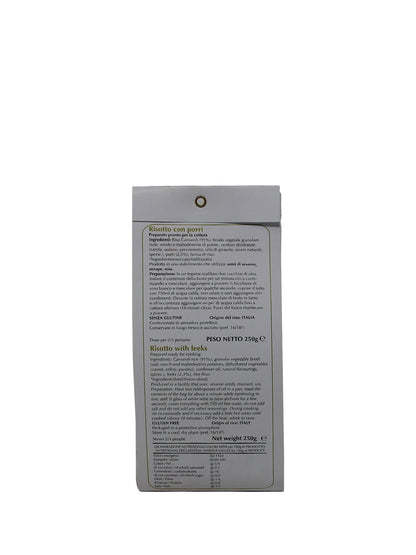 Azienda Agricola Grangia "Risotto Carnaroli con Porri" Antica Riseria San Giovanni 250g