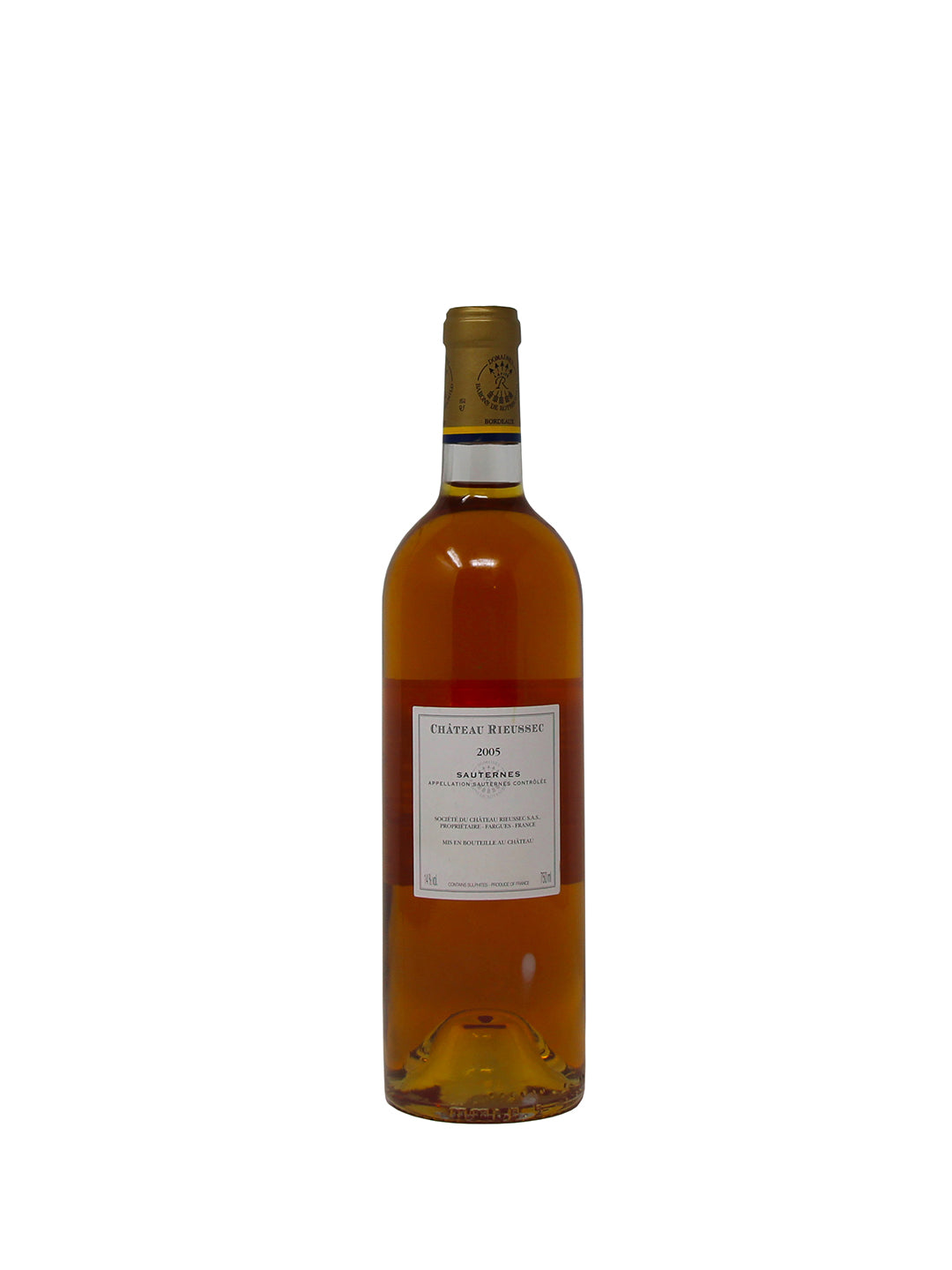 Chateau Rieussec Domaines Barons De Rothschild "Sauternes" Premier Grand Cru Classé Sauternes AOC 2005