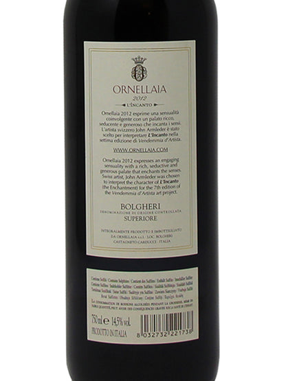 Ornellaia "L'Incanto" Edizione Limitata Bolgheri Superiore DOC 2012