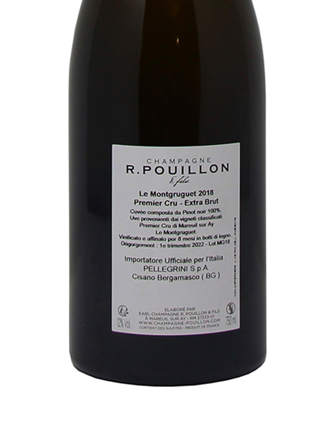 R. Pouillon & Fils "Le Montgruguet" Champagne Extra Brut Premier Cru AOC 2018