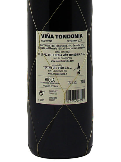 R. Lopez De Heredia "Viña Tondonia" Reserva 2006