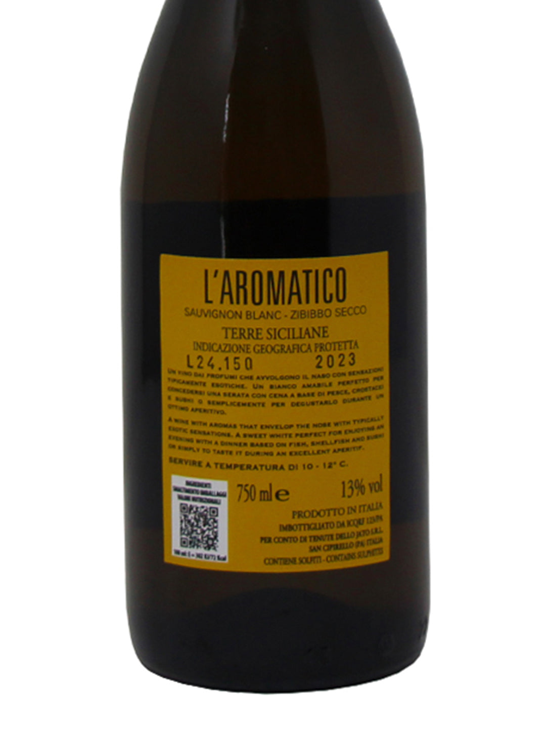 Tenute dello Jato "L'Aromatico" Terre Siciliane IGP Sauvignon Blanc-Zibibbo Secco 2023