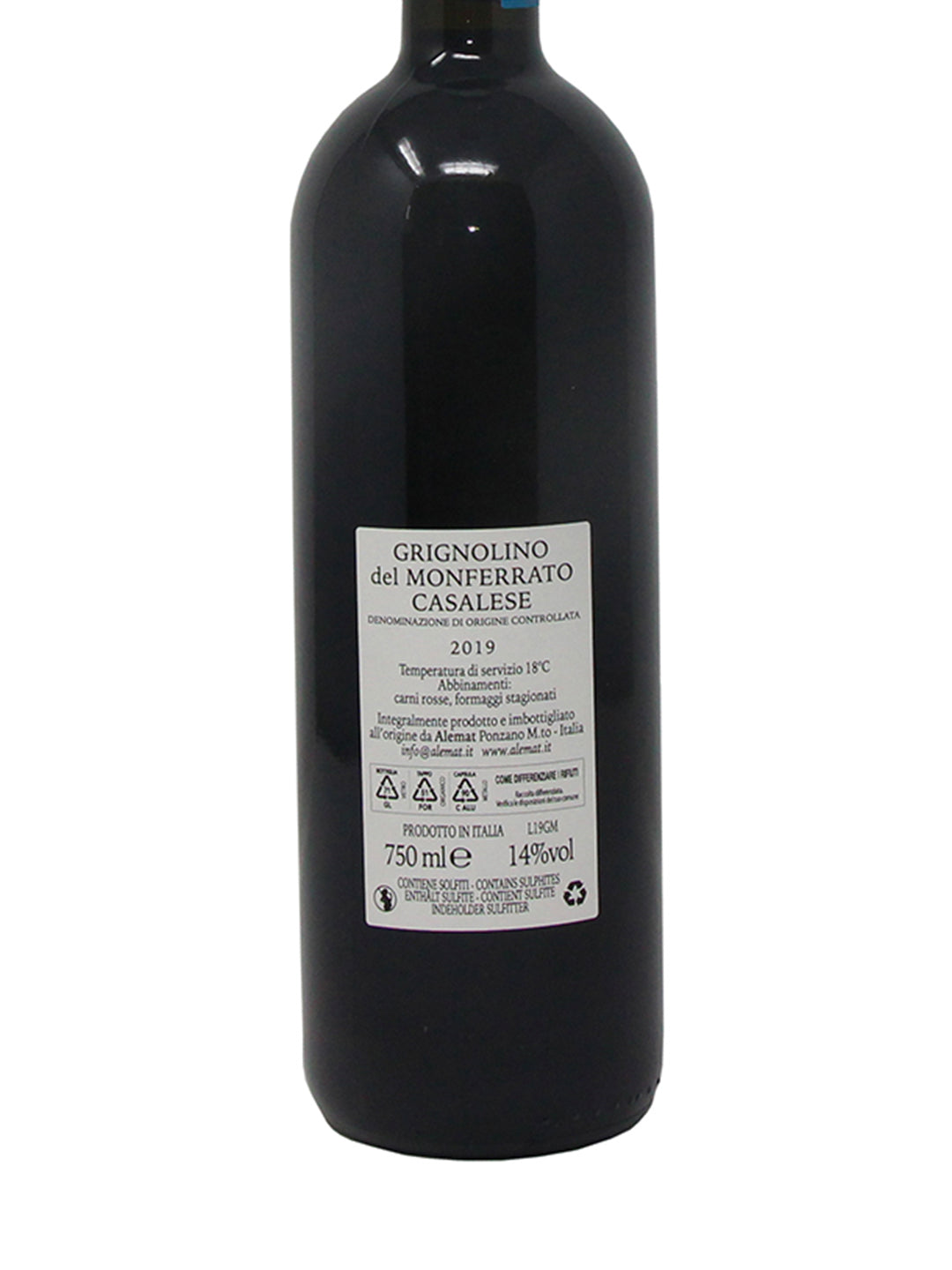 Alemat "Monferace" Grignolino del Monferrato Casale DOC 2019