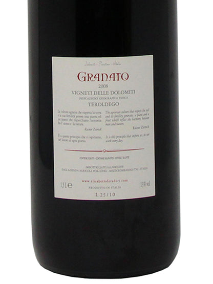 Azienda Agricola Foradori "Granato" Vigneti delle Dolomiti IGT 2008 1,5L