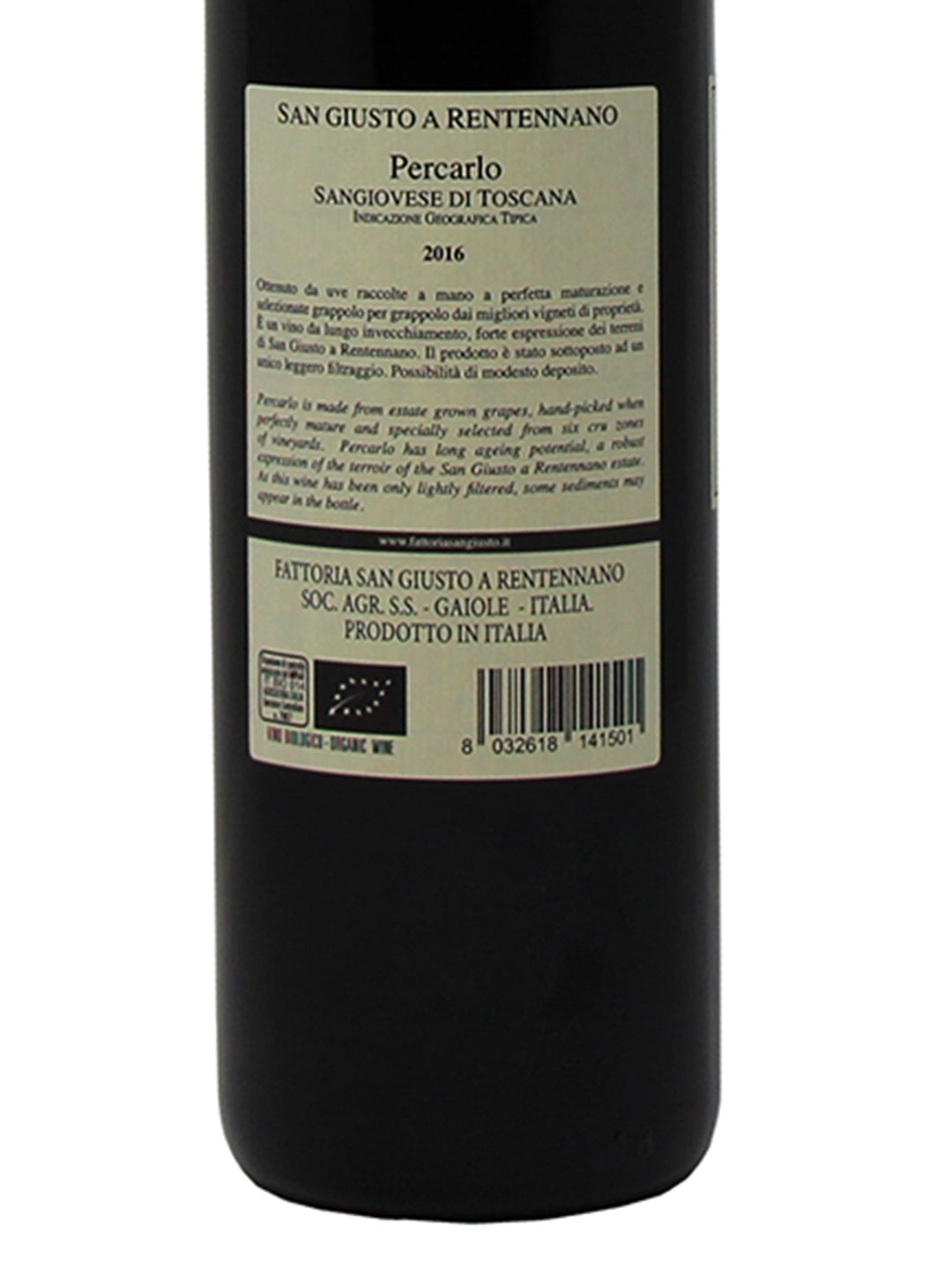 San Giusto a Rentennano "Percarlo" Toscana Rosso IGT 2016