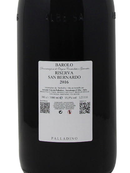 Palladino "Riserva San Bernardo" Barolo Riserva DOCG 2016 3L