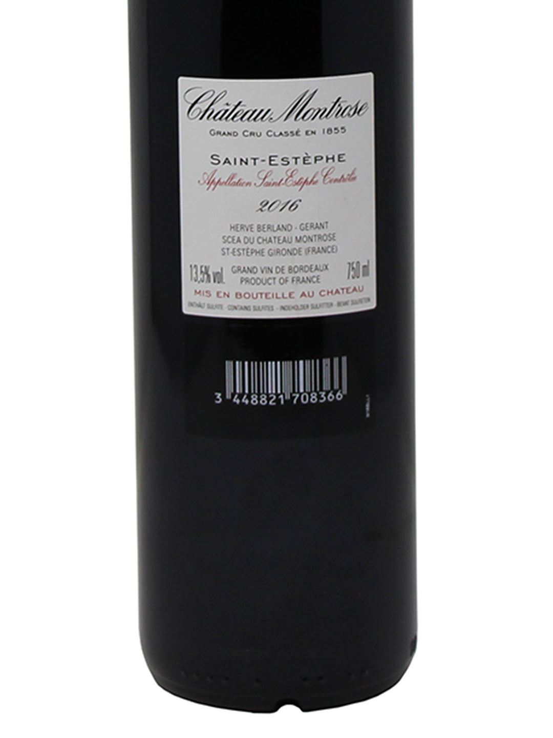 Chateau Montrose "Chateau Montrose" 2ème Grand Cru Classé Sanit-Esthèpe AOC 2016