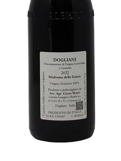 Cozzo Mario "Madonna delle Grazie" Dogliani DOCG Dolcetto 2022