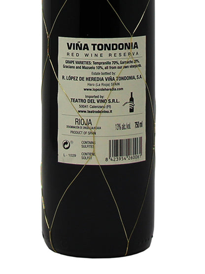 R. Lopez De Heredia "Viña Tondonia" Reserva 2010