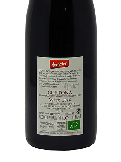 Stefano Amerighi "Syrah" Cortona DOC 2016