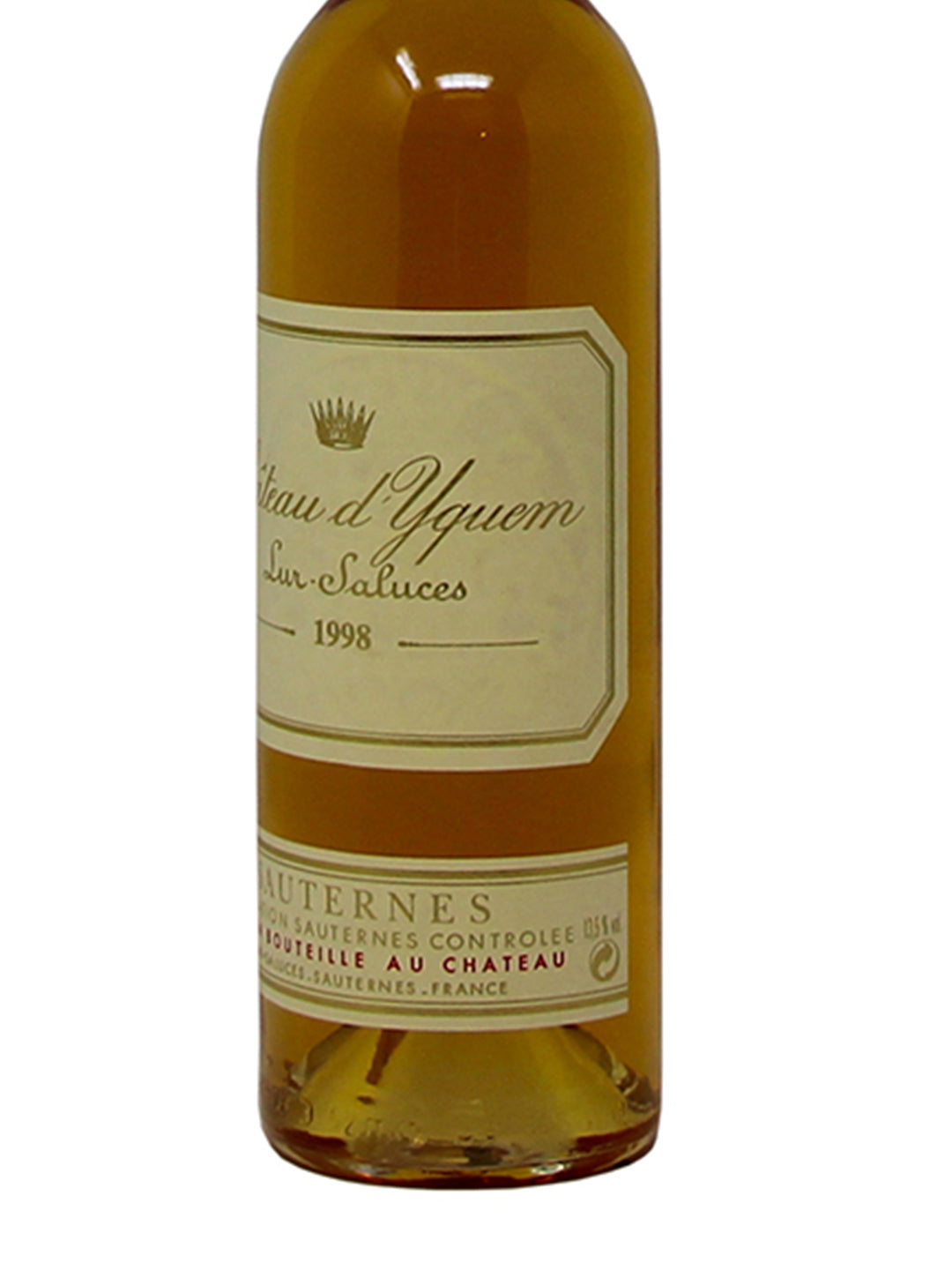 Chateau d'Yquem Lur-Saluces "Chateau d'Yquem" Premier Cru Supérieur Sauternes AOC 1998 0,375L