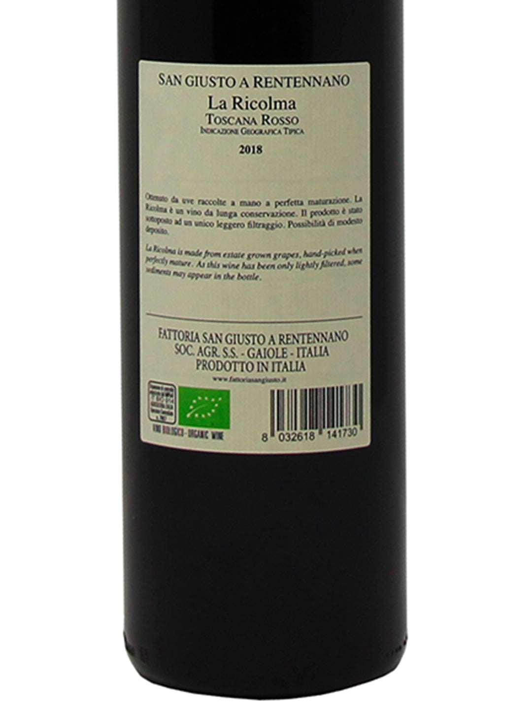 San Giusto a Rentennano "La Ricolma" Merlot di Toscana IGT 2018