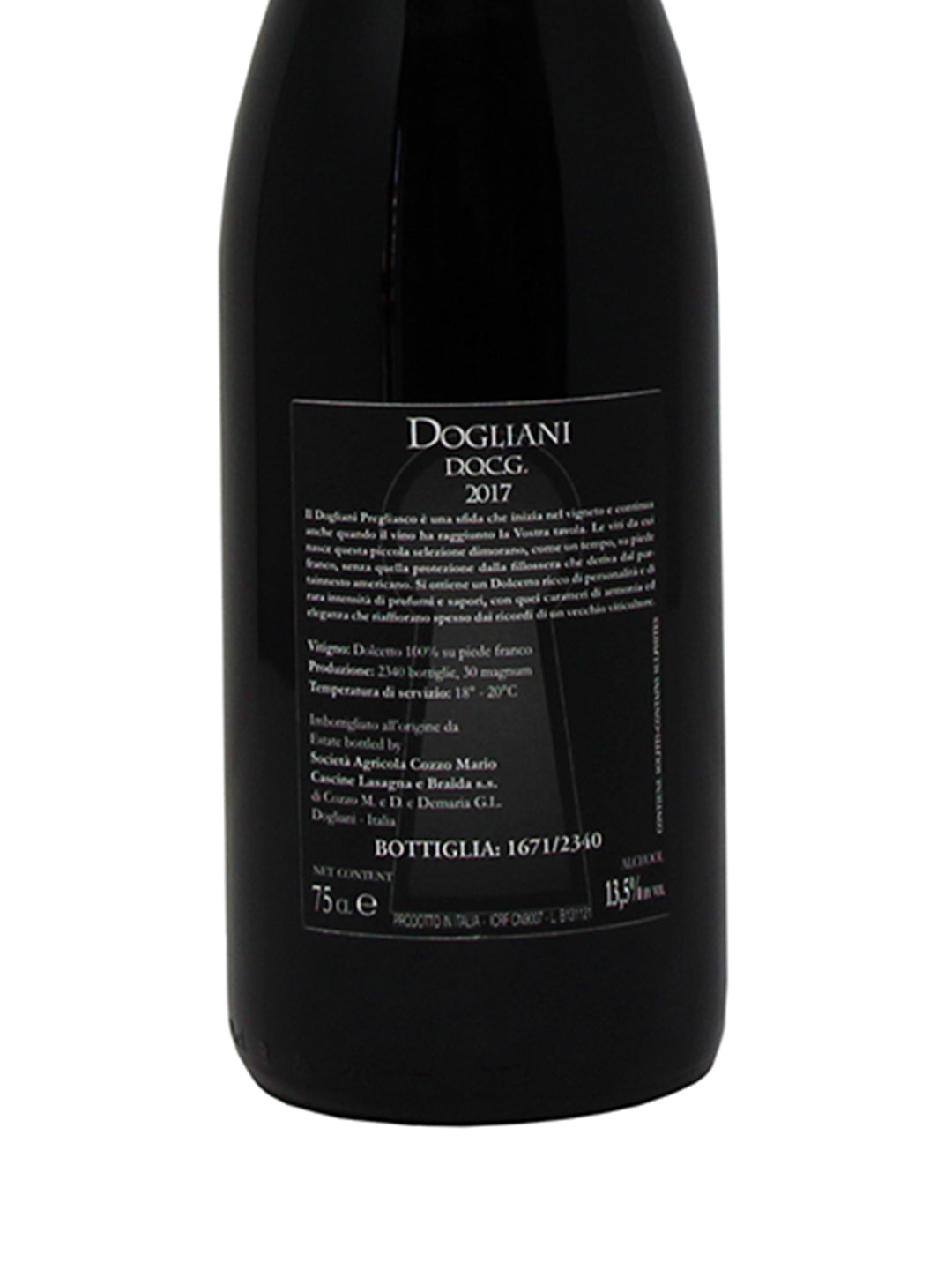 Cozzo Mario "Pregliasco" Dogliani DOCG Dolcetto 2017