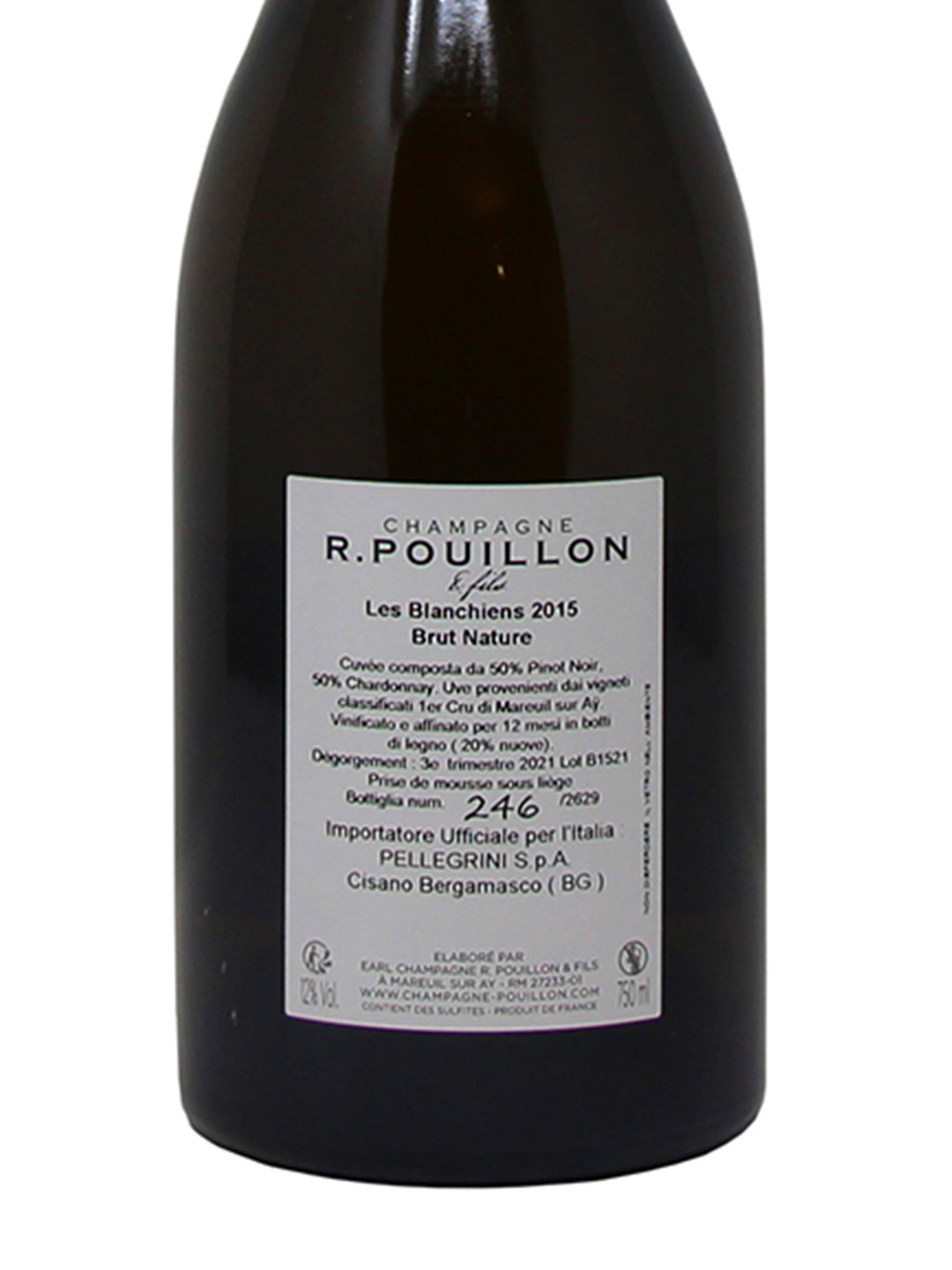 R. Pouillon & Fils "Les Blanchiens" Champagne Brut Premier Cru AOC 2015