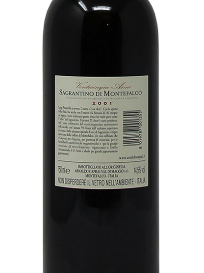 Arnaldo Caprai "25 anni" Sagrantino di Montefalco DOCG 2001