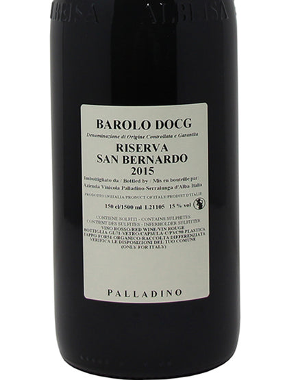 Palladino "Riserva San Bernardo" Barolo Riserva DOCG 2015 1,5L