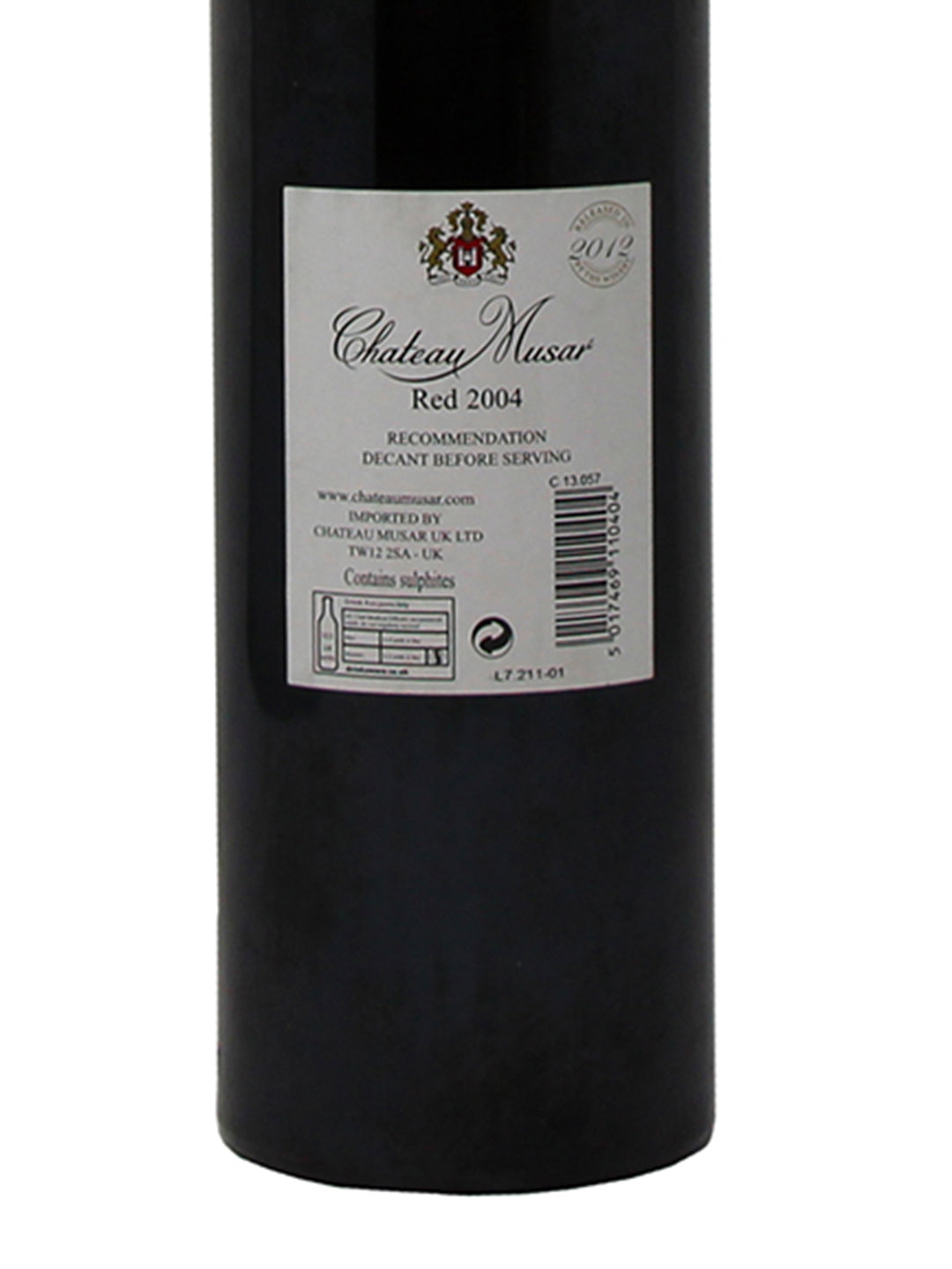 Chateau Musar "Chateau Musar" Gaston Hochar Wine of Lebanon 2004