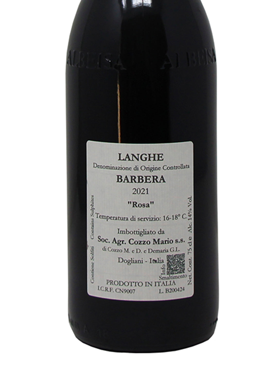 Cozzo Mario "Rosa" Barbera Langhe DOC 2021