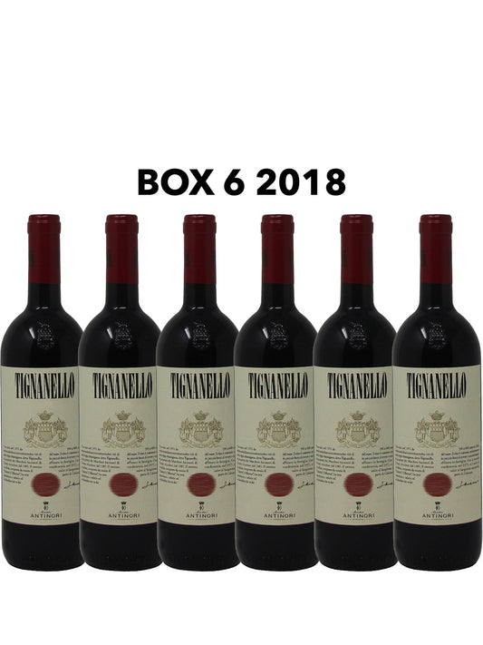 Marchesi Antinori "Tignanello" Toscana Rosso IGT 2018 (Box 6 bottiglie)