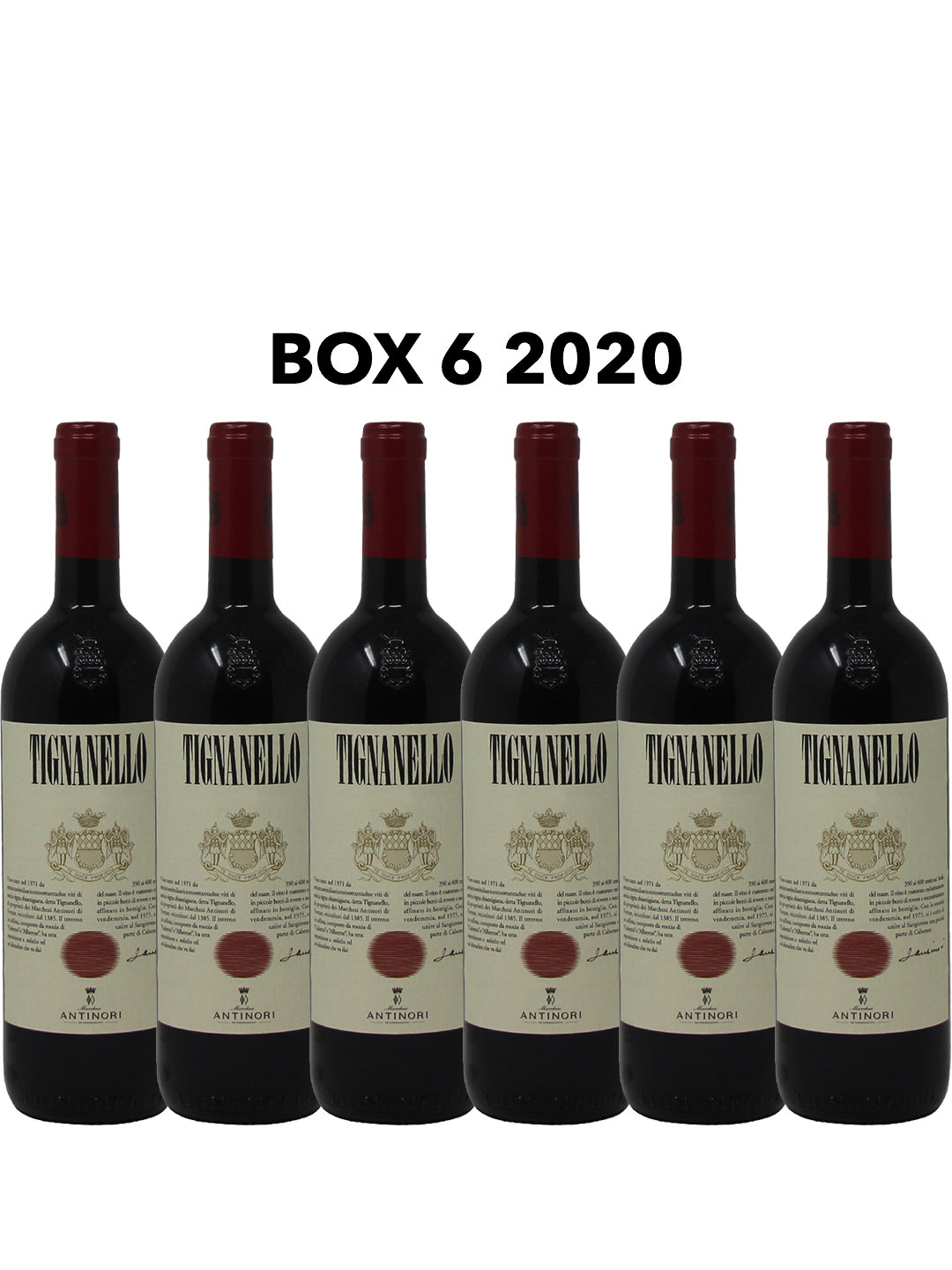 Marchesi Antinori "Tignanello" Toscana Rosso IGT 2020 (Box 6 bottiglie)