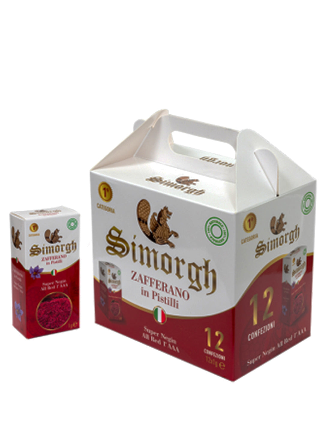 Simorgh Zafferano Super Negin All Red 1° cat. AAA (Box 12 pack da 1g)
