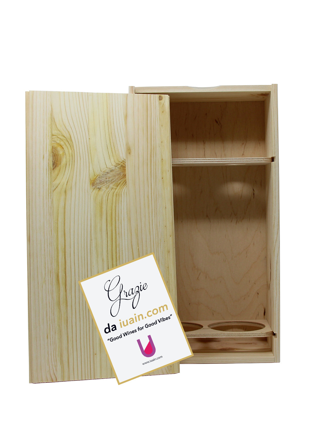 Gift Box Cassa in legno (Box 2 Bottiglie a scelta)